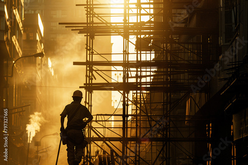 construction worker in construction site, construction worker, workers at work
