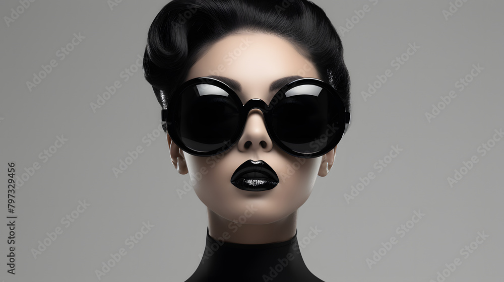 Oversized sunglasses fashion icon 3d Oversized sunglasses fashion icon 3d