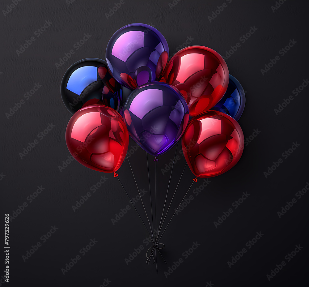 Birthday balloons vector background design. Birthday balloons vector background design.
