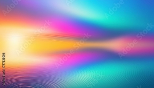 Radiant Reflections: Smooth Transitions of Rainbow Gradient