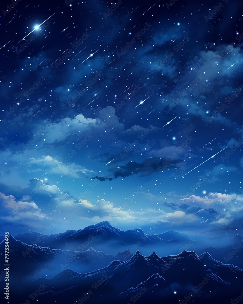 Starry night sky with visible Milky Way, ideal for celestialthemed wallpaper, high contrast and deep colors for dramatic effect Starry night sky with visible Milky Way, ideal for celestialthemed wallpaper, high contrast and deep colors for dramatic effect