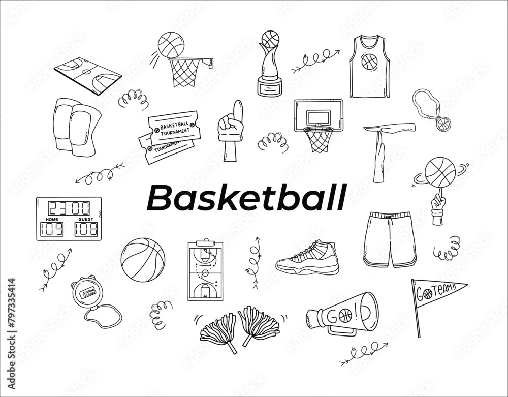 Basketball Illustration Basketball Illustration