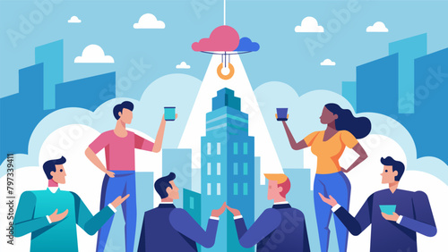 A the soaring skyscrs members of a telepathic society work in perfect harmony their thoughts flowing effortlessly as they strive towards a common.