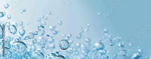 Water background with bubbles and water waves