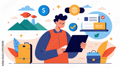 A person making a budget plan for their next adventure considering all aspects of travel such as visa fees insurance and cultural activities to