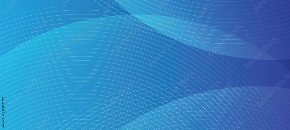 Abstract blue banner background with dynamic wave line for futuristic concept Abstract blue banner background with dynamic wave line for futuristic concept