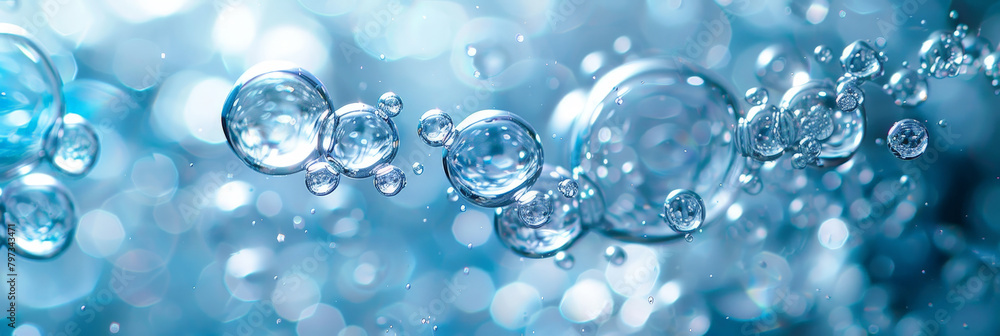 water drops and bubbles,,Collagen Skin Serum and Vitamin , bubbles in water, for beauty skin care cosmetics, spa products,abstract oil bubbles or face serum background. Oil and water bubbles . water drops and bubbles,,Collagen Skin Serum and Vitamin , bubbles in water, for beauty skin care cosmetics, spa products,abstract oil bubbles or face serum background. Oil and water bubbles .
