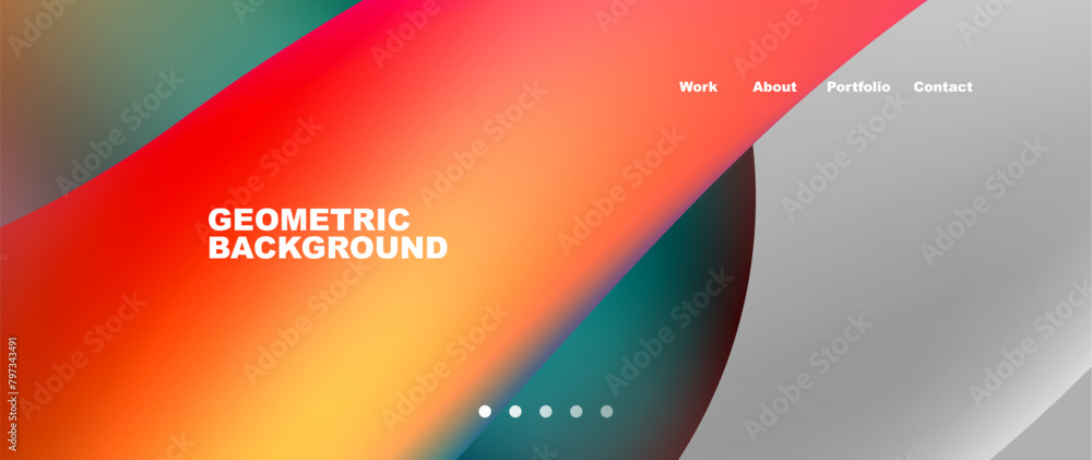 A vibrant geometric background featuring shades of amber, orange, magenta, and electric blue, with a white circle in the center. Perfect for a DVD cover or publication design A vibrant geometric background featuring shades of amber, orange, magenta, and electric blue, with a white circle in the center. Perfect for a DVD cover or publication design