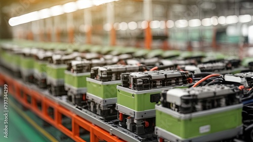 Mass production assembly line of electric vehicle batt