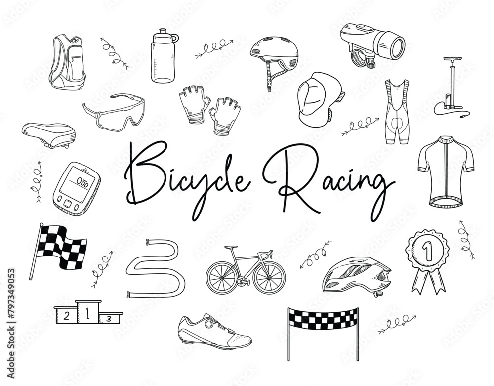 Bicycle Racing Illustration Bicycle Racing Illustration