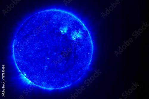 Fototapeta Naklejka Na Ścianę i Meble -  Blue Star. Elements of this image furnished by NASA