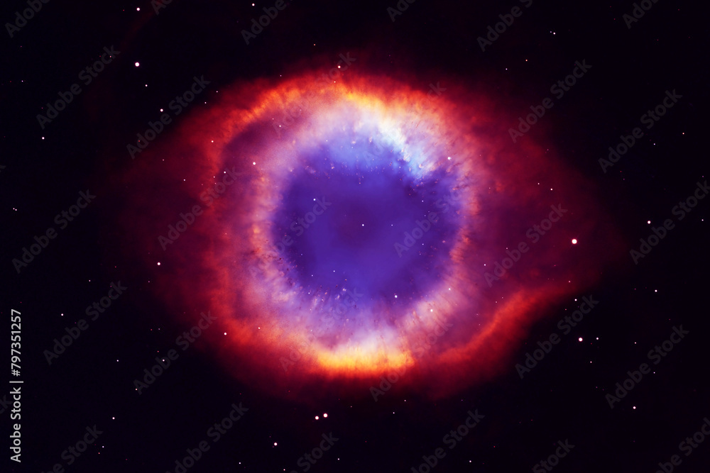 Fototapeta premium A galaxy that looks like an eye. Elements of this image furnished by NASA
