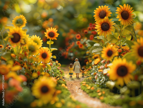 Cherished Moments: A Whimsical Family Adventure in the Sunflower Fields