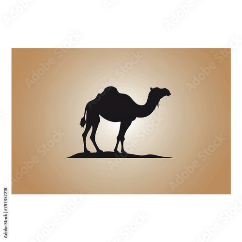 Camel silhouette logo vector icon design vector © Hariyadi