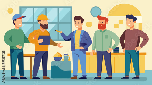 An open and safe environment encourages men to share their experiences and support each others emotional growth during the workshop..