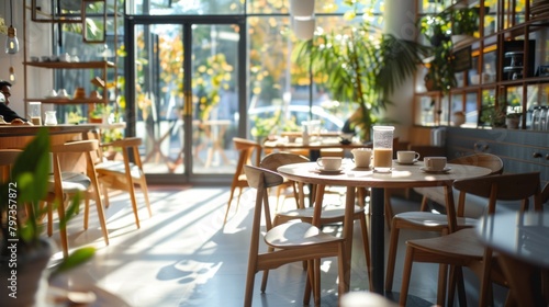 Luminous and Stylish Cafe Interior Design