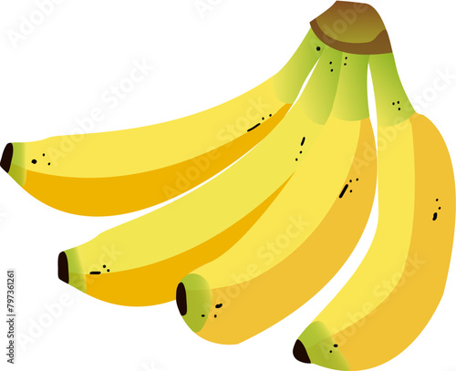 Fresh, sweet and tasty bananas