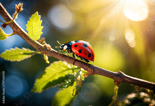 ladybug on a leaf