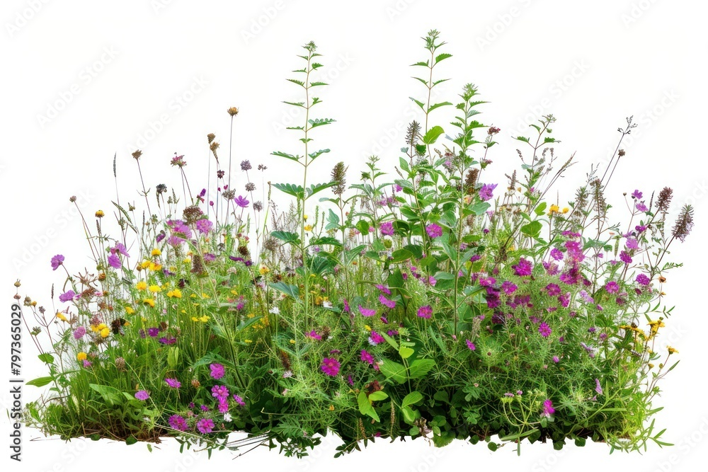 Fototapeta premium Wildflower bush lavender outdoors purple.