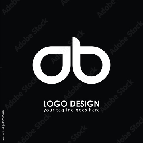 AB AB Logo Design, Creative Minimal Letter AB AB Monogram