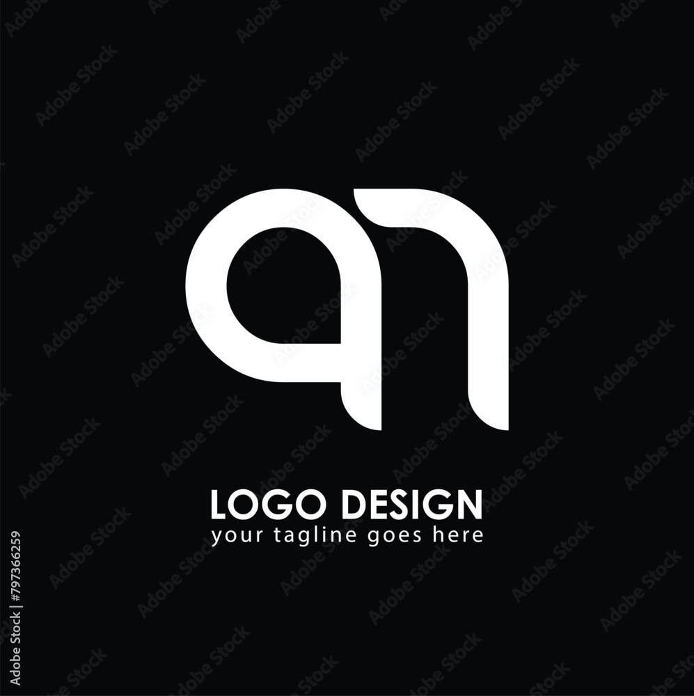 QN QN Logo Design, Creative Minimal Letter QN QN Monogram QN QN Logo Design, Creative Minimal Letter QN QN Monogram