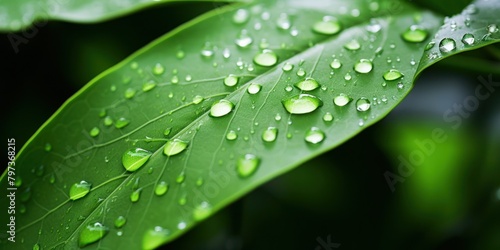 water droplets on a leaf