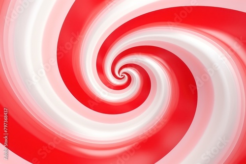 a red and white swirl