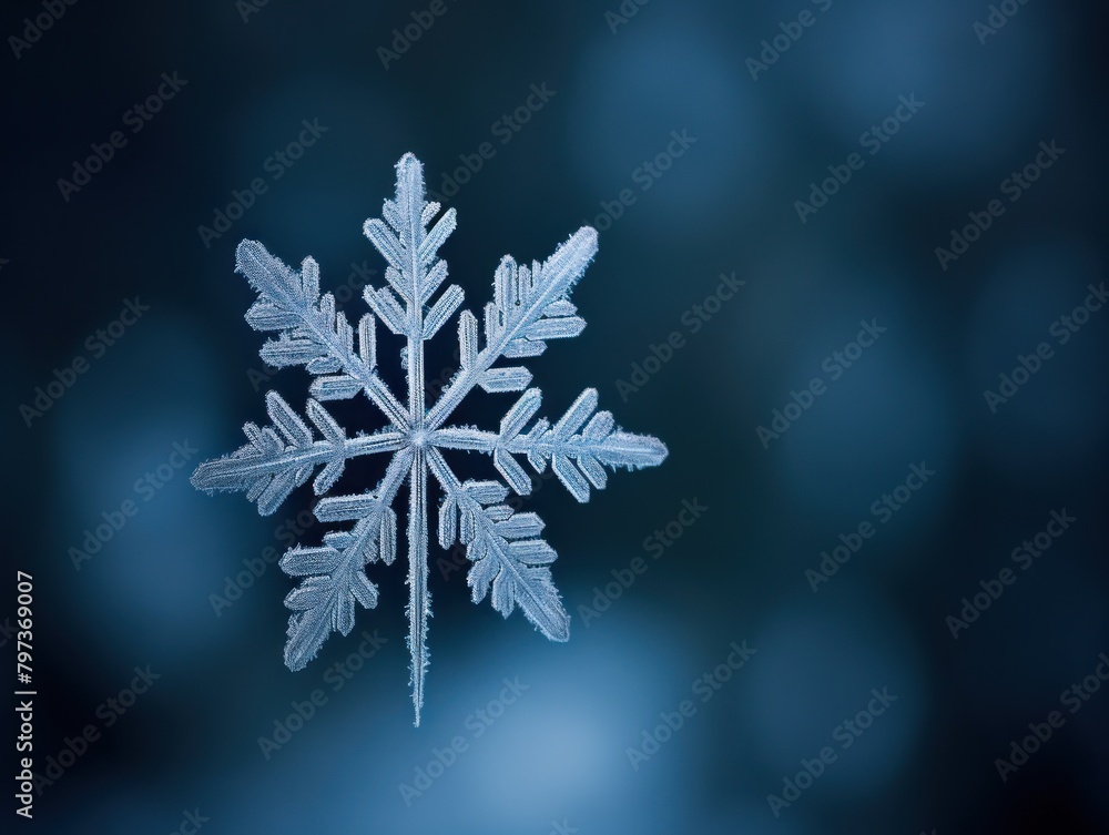 a snowflake on a blue background a snowflake on a blue background