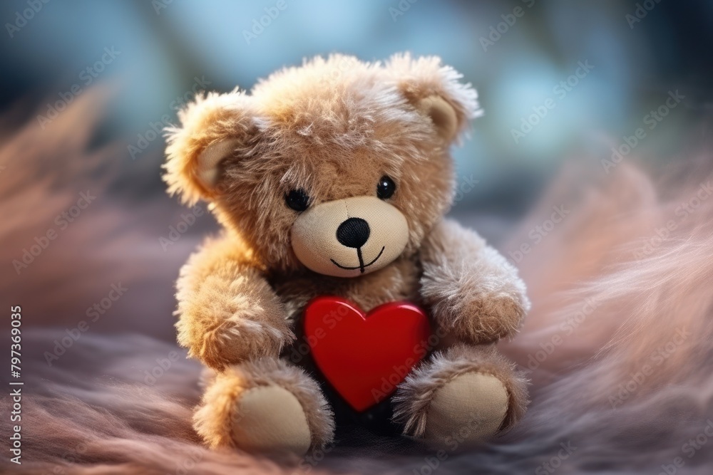 a teddy bear holding a heart a teddy bear holding a heart