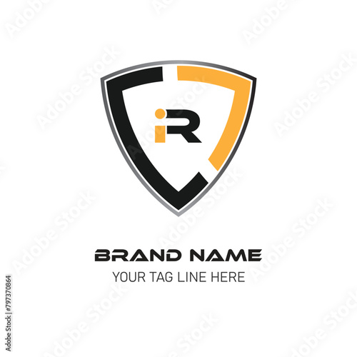 Free Vector Abstract Brand ir ri letter logo illustration design.