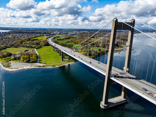 Drone photo of Lillebæltsbroen