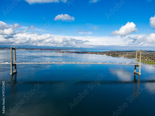 Drone photo of Lillebæltsbroen