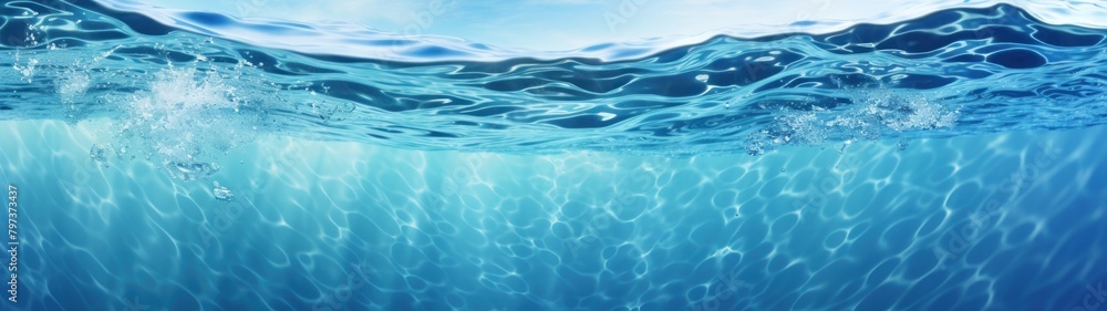 a close up of water surface