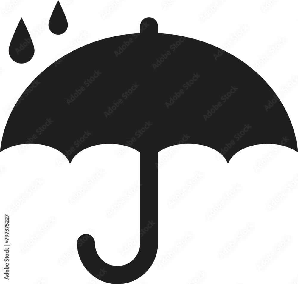 black umbrella isolated on white background. black umbrella isolated on white background.