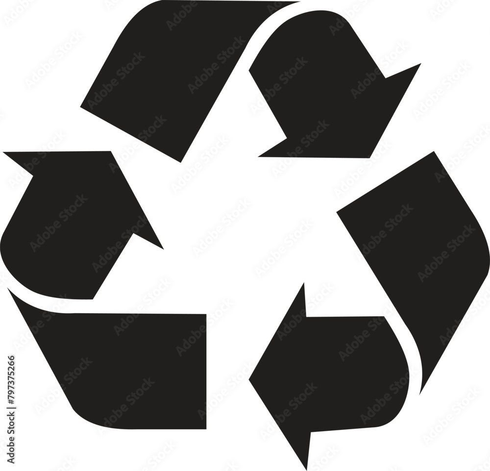 recycle symbol on a white background recycle symbol on a white background