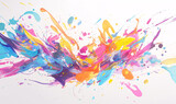 abstract paint splash background-generative ai
