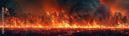 Forest Fire, A dramatic and destructive force of nature