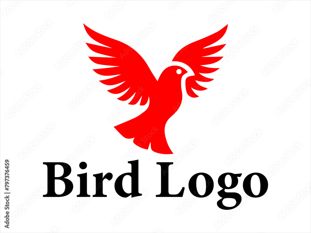 Obraz premium Bird logo design collection