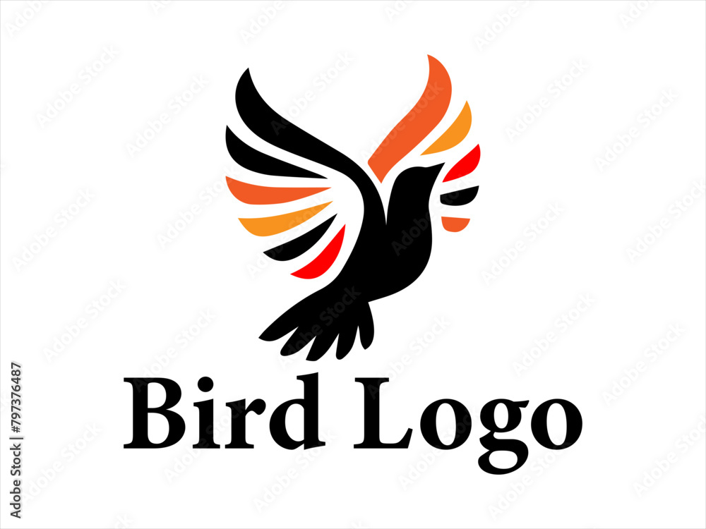 Obraz premium Bird logo design collection