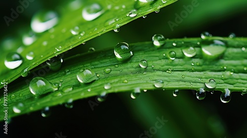 water droplets on a leaf