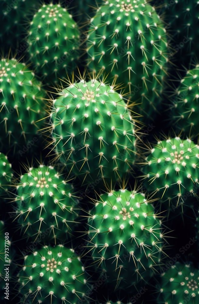 a group of cactus plants a group of cactus plants