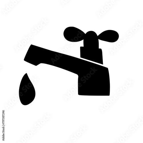 water tap silhouette icon
