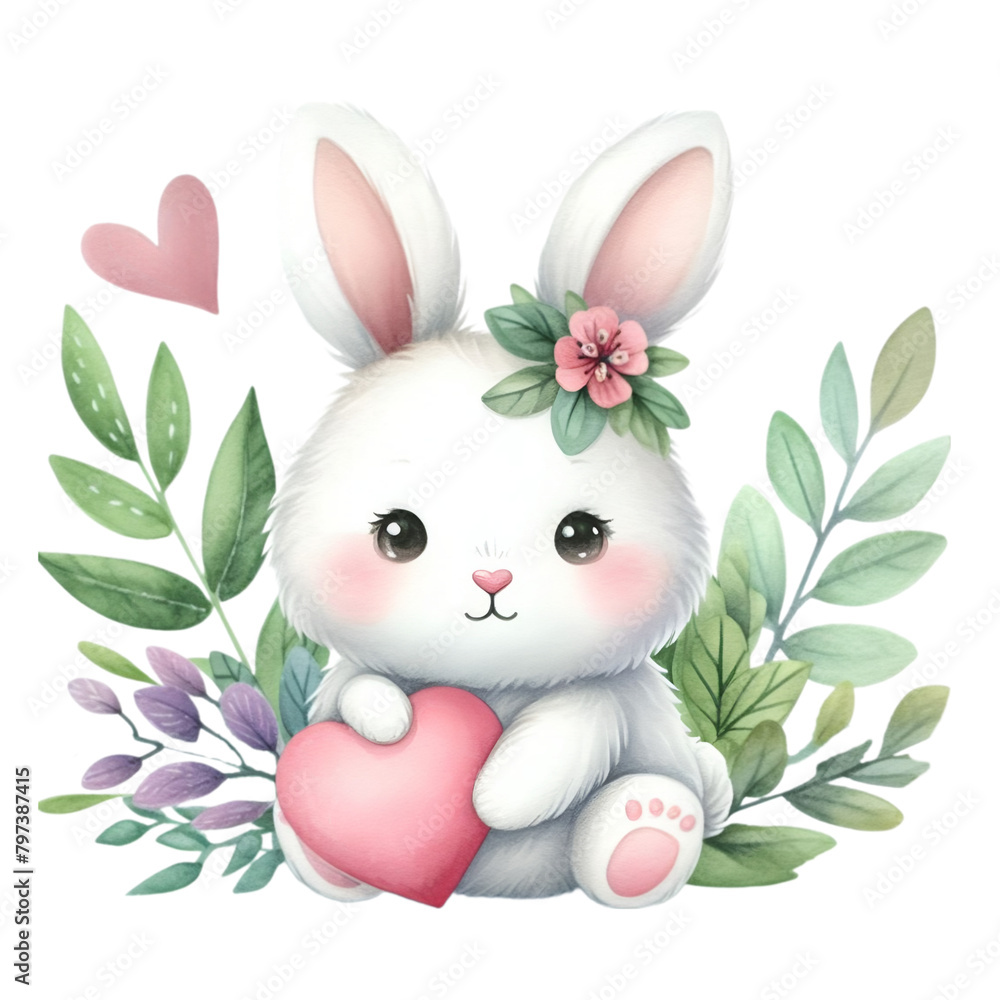 cute bunny love clipart transparent cute bunny love clipart transparent