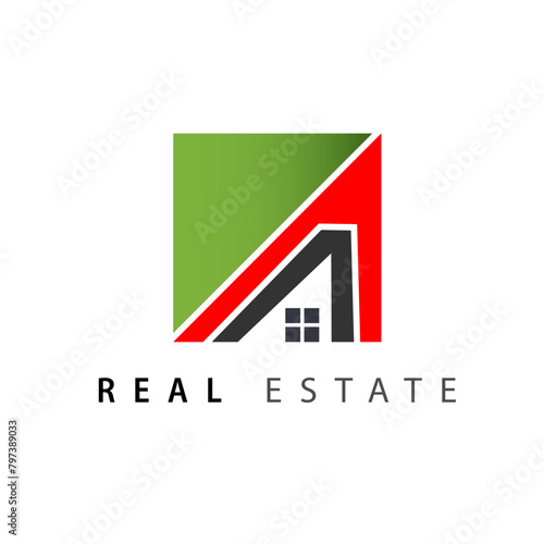 Free Vector Realstate illustration design.