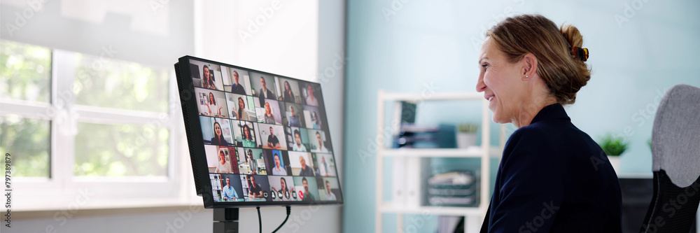 © Andrey Popov - Online Video Conference Business Meeting Call © Andrey Popov - Online Video Conference Business Meeting Call