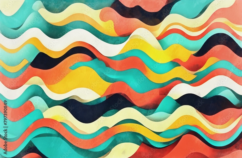 A vibrant background features a medley of wavy shapes in a riot of colors, creating a dynamic and energetic visual spectacle. A vibrant background features a medley of wavy shapes in a riot of colors, creating a dynamic and energetic visual spectacle.