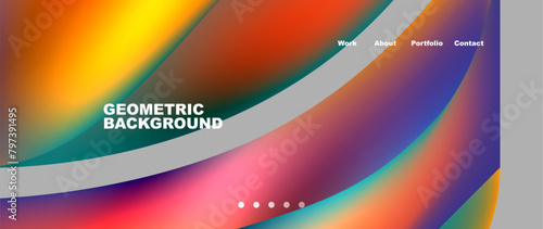 An artful geometric background with a rainbow of colors including orange, magenta, and electric blue. Circles with tints and shades create a vibrant pattern, perfect for a closeup view