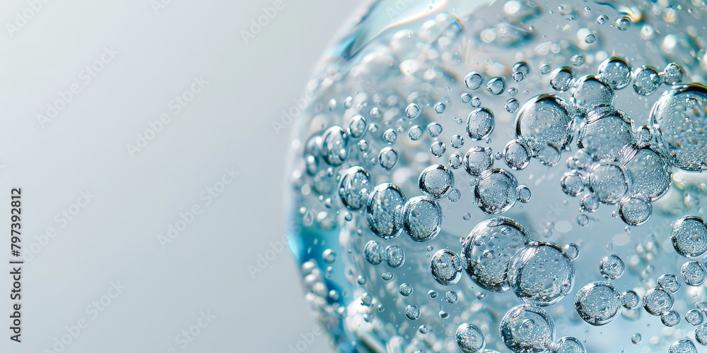 water drops and bubbles,,Collagen Skin Serum and Vitamin , bubbles in water, for beauty skin care cosmetics, spa products,abstract oil bubbles or face serum background. Oil and water bubbles .banner water drops and bubbles,,Collagen Skin Serum and Vitamin , bubbles in water, for beauty skin care cosmetics, spa products,abstract oil bubbles or face serum background. Oil and water bubbles .banner