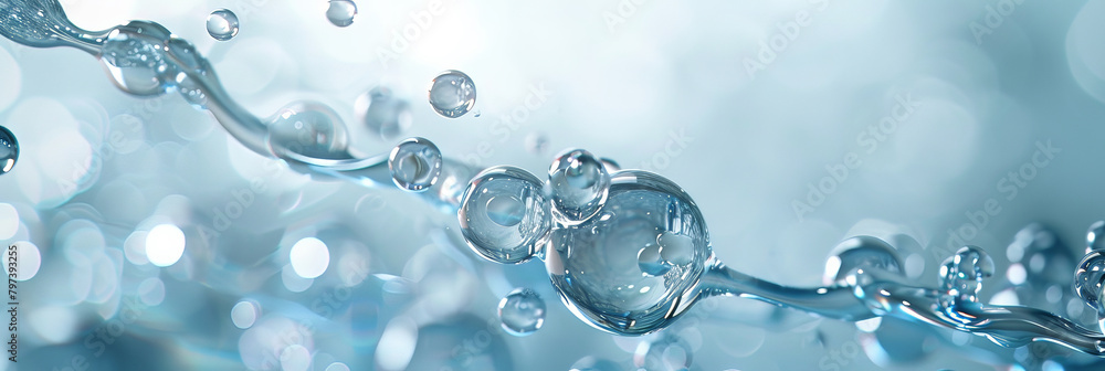 water drops and bubbles,,Collagen Skin Serum and Vitamin , bubbles in water, for beauty skin care cosmetics, spa products,abstract oil bubbles or face serum background. Oil and water bubbles .banner water drops and bubbles,,Collagen Skin Serum and Vitamin , bubbles in water, for beauty skin care cosmetics, spa products,abstract oil bubbles or face serum background. Oil and water bubbles .banner