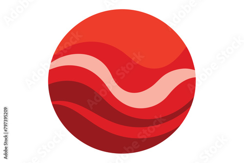 Abstract Red waves geometric circle background. Modern background design. gradient color. Fluid shapes composition. Fit for presentation design